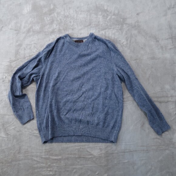 Black Brown 1826 Other - Black Brown 1826 Sweater Mens Extra Large Blue Knit Crewneck Pullover Sweatshirt